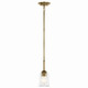 Kichler - 43674NBRCLR - One Light Mini Pendant - Shailene - Natural Brass