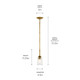 Shailene One Light Mini Pendant (43674NBRCLR)