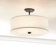 Shailene Three Light Semi Flush Mount (43675BK)