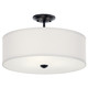 Kichler - 43692BK - Three Light Semi Flush Mount - Shailene - Black