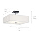 Shailene Three Light Semi Flush Mount (43693BK)
