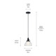 Avery One Light Mini Pendant (43850BK)