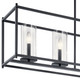 Crosby Five Light Linear Chandelier (43995BK)