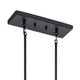 Crosby Five Light Linear Chandelier (43995BK)