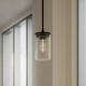 Crosby One Light Mini Pendant (43996BK)