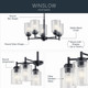 Winslow Five Light Chandelier (44030BK)