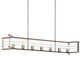 Lente Seven Light Linear Chandelier (44252NI)
