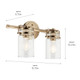 Brinley Two Light Bath (45688CPZ)