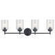Kichler - 45887BK - Four Light Bath - Winslow - Black