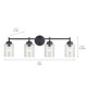 Winslow Four Light Bath (45887BK)