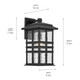 Beacon Square One Light Outdoor Wall Mount (49831BKT)
