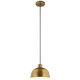 Kichler - 52152NBR - One Light Pendant - Zailey - Natural Brass