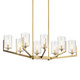 Nye Eight Light Chandelier (52315BNB)
