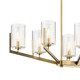 Nye Eight Light Chandelier (52315BNB)