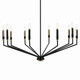 Armand Ten Light Chandelier (52348BK)