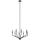 Kichler - 52349BK - Eight Light Chandelier - Armand - Black
