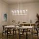 Armand 12 Light Linear Chandelier (52350WH)