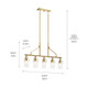Everett Five Light Linear Chandelier (52379NBR) Everett Five Light Linear Chandelier (52379NBR)