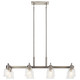 Aivian Eight Light Linear Chandelier (52400NI)