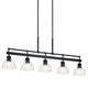 Eastmont Five Light Linear Chandelier (52404BK) Eastmont Five Light Linear Chandelier (52404BK)