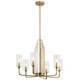 Kichler - 52411BNB - Six Light Chandelier - Kimrose - Brushed Natural Brass