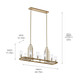 Kimrose Ten Light Linear Chandelier (52413BNB)