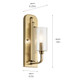 Kimrose One Light Wall Sconce (52415BNB)