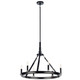 Kichler - 52420BK - Six Light Chandelier - Emmala - Black