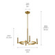 Tolani Four Light Chandelier (52426BNB)