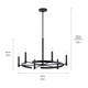 Tolani Six Light Chandelier (52427BK)