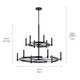 Tolani 12 Light Chandelier (52428BK)