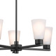 Stamos Five Light Chandelier (52436BK)