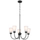 Kichler - 52443BK - Five Light Chandelier - Erma - Black