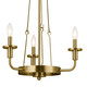 Vetivene Three Light Mini Chandelier (52450NBR)