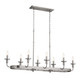 Vetivene Eight Light Linear Chandelier (52453CLP)