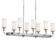 Vetivene Eight Light Linear Chandelier (52453CLP)