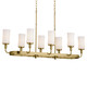 Vetivene Eight Light Linear Chandelier (52453NBR) Vetivene Eight Light Linear Chandelier (52453NBR)