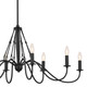 Freesia Eight Light Linear Chandelier (52457BKT)