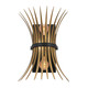 Baile Two Light Wall Sconce (52461BK)