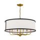 Kichler - 52466NBR - Six Light Chandelier - Heddle - Natural Brass