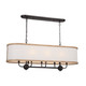 Kichler - 52467AVI - Eight Light Linear Chandelier - Heddle - Anvil Iron