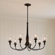 Melis Seven Light Chandelier (52469BK)