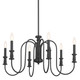 Karthe Six Light Chandelier (52470BK)