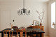 Karthe Six Light Chandelier (52470BK)