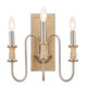 Kichler - 52473NI - Three Light Wall Sconce - Karthe - Brushed Nickel