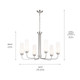 Truby Six Light Chandelier (52480PN)