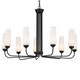 Truby Nine Light Chandelier (52481BK)