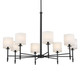 Ali Eight Light Chandelier (52502BK)