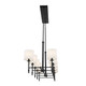 Ali Ten Light Linear Chandelier (52503BK)
