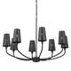 Adeena Eight Light Chandelier (52509BK)